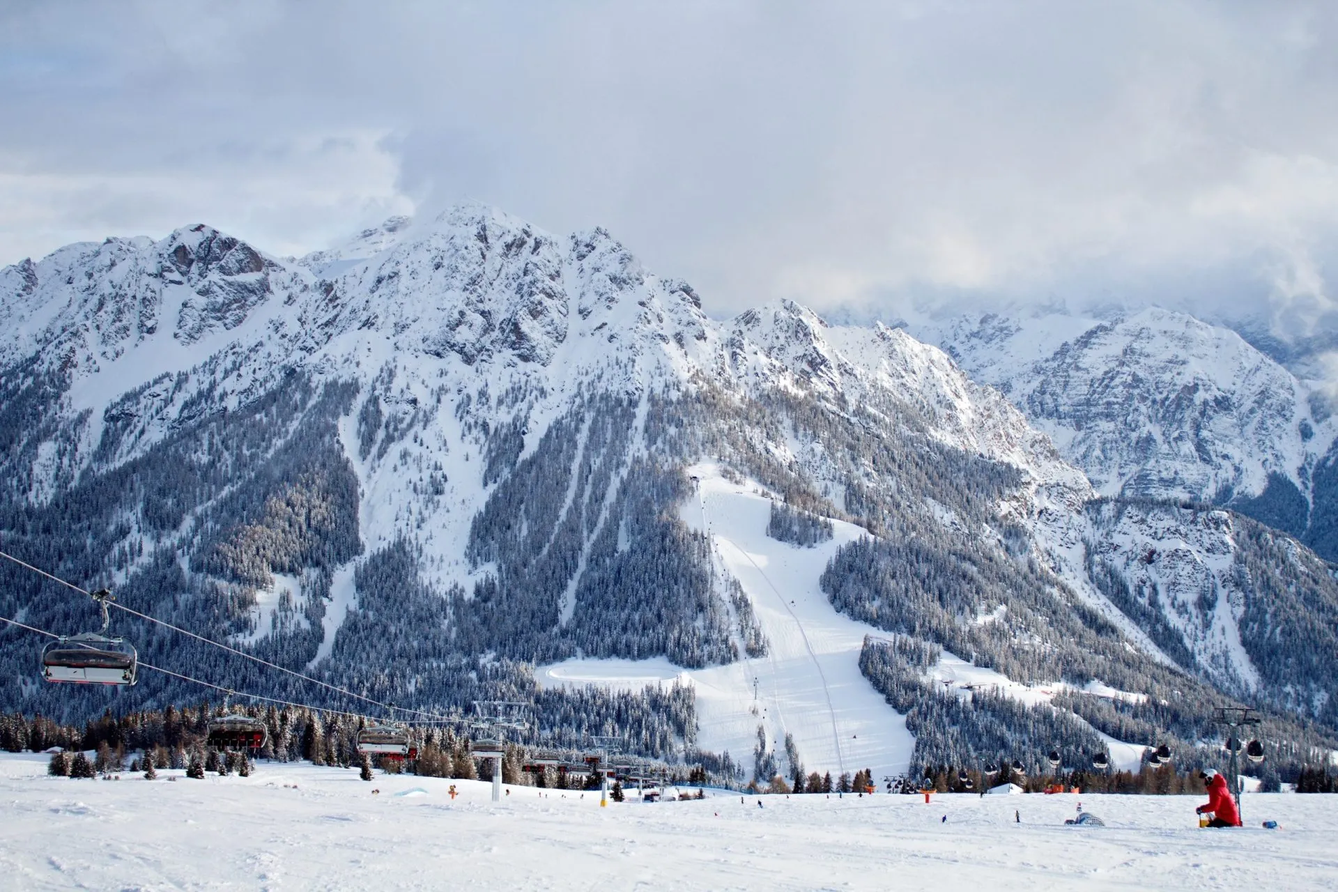 A look at the slopes of Kronplatz mountain