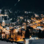 Cortina d'Ampezzo at night