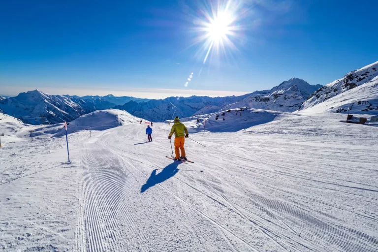 Ski slopes in Monte Rosa ski resort