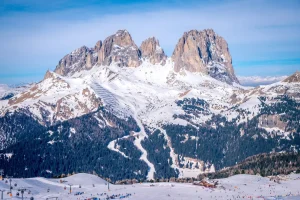 View of the marmolada mountain